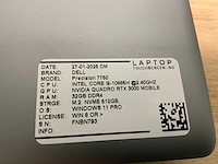 Dell precision 7750(i9) laptop - afbeelding 7 van  7