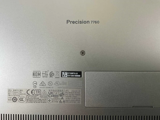 Dell precision 7760 18”, core(tm) i7 11th gen, 32 gb ram, 1 tb nvme, nvidia rtx a4000 mobile 8gb laptop - afbeelding 7 van  7