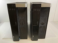 Dell precision t3610, xeon(r) e5-1620 v2, 16 gb ram (4x4gb), 500 gb sata, nvidia quadro k2000 2 gb workstations (2x) - afbeelding 1 van  5