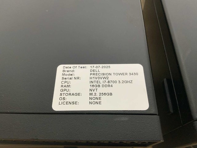 Dell precision tower 3430+3420 desktop (2x) - afbeelding 4 van  8