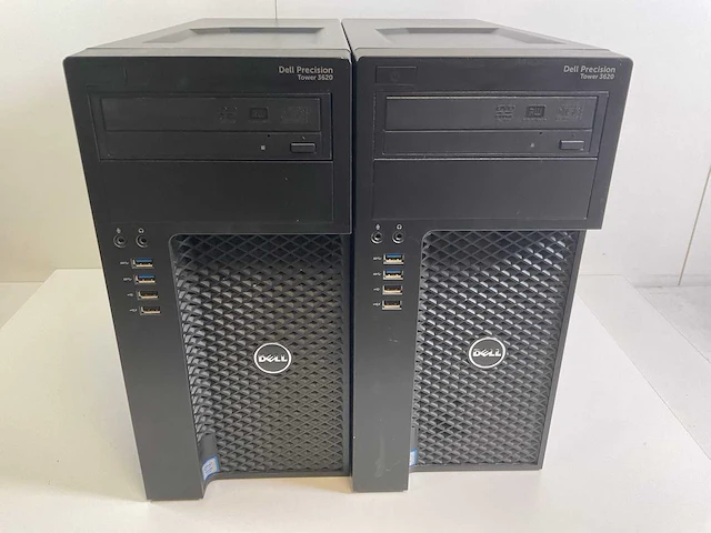 Dell precision tower 3620, xeon(r) e3-1270, 32gb ram (2x16gb), 256 gb nvme workstations (2x) - afbeelding 1 van  12