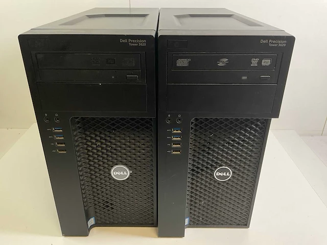 Dell precision tower 3620, xeon(r) e3-1270, 32gb ram (2x16gb), 256 gb nvme workstations (2x) - afbeelding 1 van  13