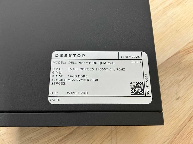 Dell pro micro(i5gen14) desktop - afbeelding 7 van  8