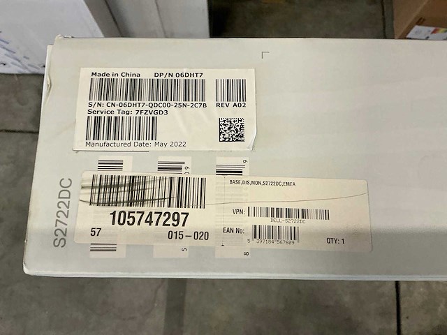 Dell s2722dc monitor - afbeelding 3 van  4