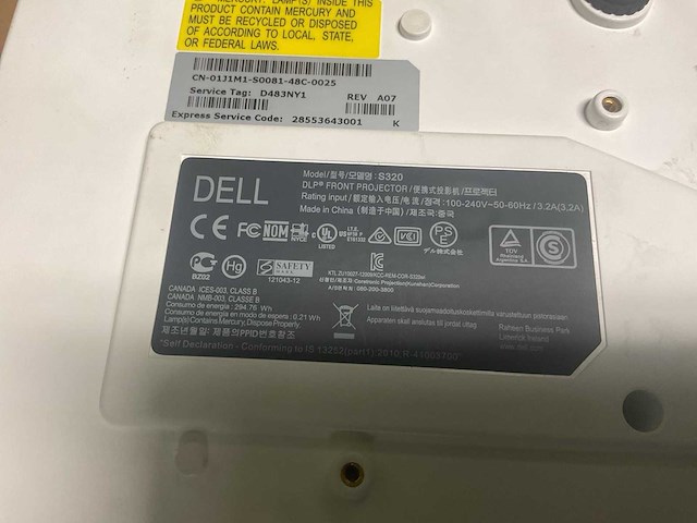 Dell s320 projector - afbeelding 9 van  9