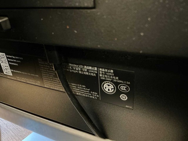 Dell u2415b monitor (2x) - afbeelding 4 van  4