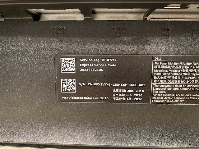 Dell u2515 - 25" monitoren met monitorarm - hdmi, dp - afbeelding 8 van  18