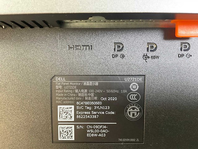 Dell (u2721de) 27”, 2560x1440 (qhd) ips monitors (2x) - afbeelding 7 van  7