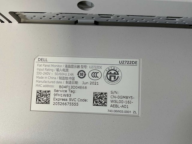 Dell (u2722de) 27”, 2560x1440 (qhd) ips monitor - afbeelding 5 van  6