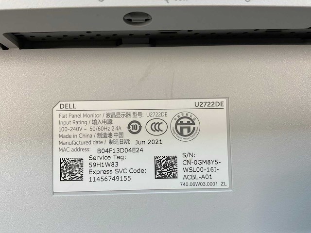 Dell (u2722de) 27”, 2560x1440 (qhd) ips monitor - afbeelding 6 van  6
