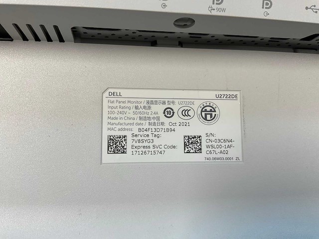 Dell (u2722de) 27”, 2560x1440 (qhd) ips monitor - afbeelding 6 van  6