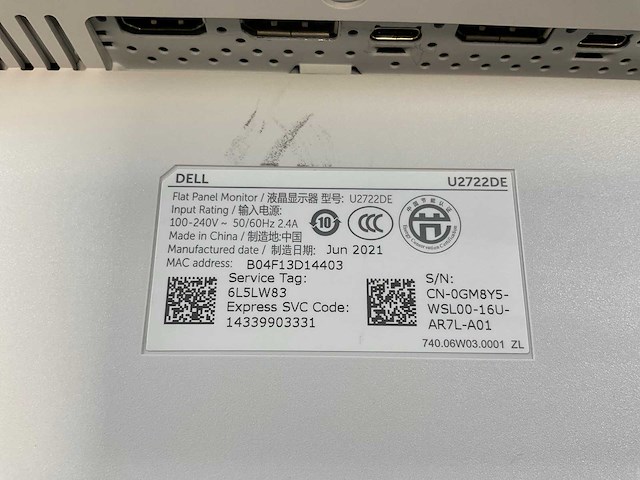 Dell (u2722de) 27”, 2560x1440 (qhd) ips monitor - afbeelding 6 van  6