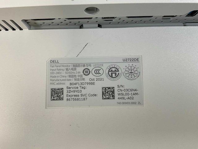 Dell (u2722de) 27”, 2560x1440 (qhd) ips monitors (2x) - afbeelding 2 van  11