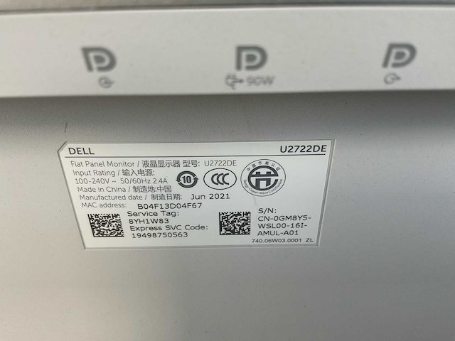 Dell (u2722de) 27”, 2560x1440 (qhd) ips monitors (2x) - afbeelding 3 van  11