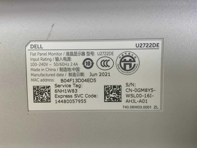 Dell (u2722de) 27”, 2560x1440 (qhd) ips monitors (2x) - afbeelding 8 van  8