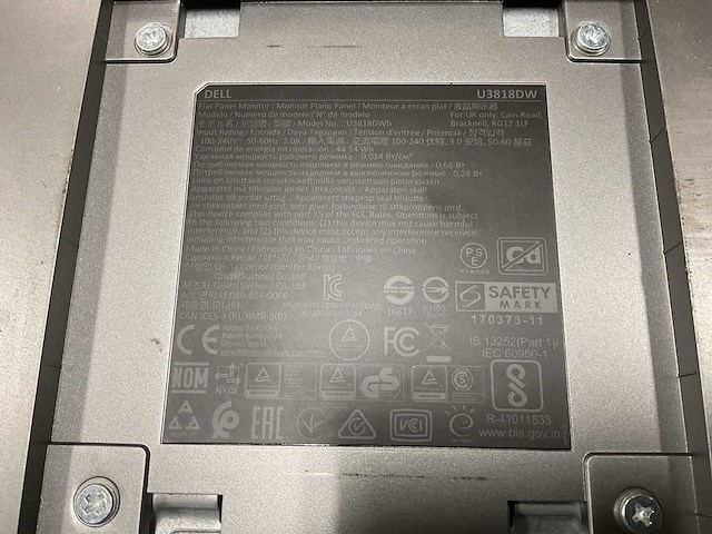 Dell u3818dw monitor - afbeelding 6 van  6