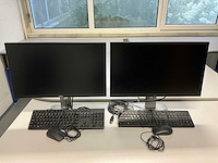 Dell ultrasharp serie p2414h monitor (2x) - afbeelding 1 van  6
