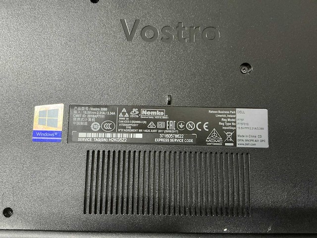 Dell vostro 3580 laptop - afbeelding 7 van  7