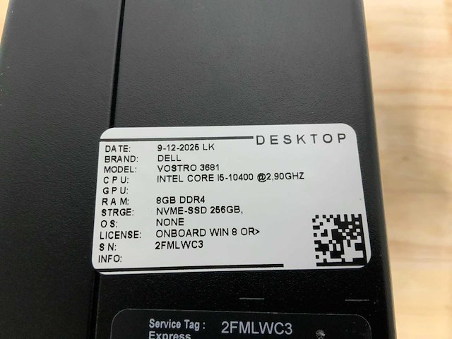 Dell vostro 3681 desktop - afbeelding 5 van  5