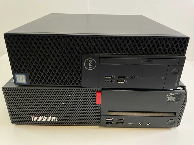 Dell/lenovo mix model desktops - check description (2x) - afbeelding 1 van  8