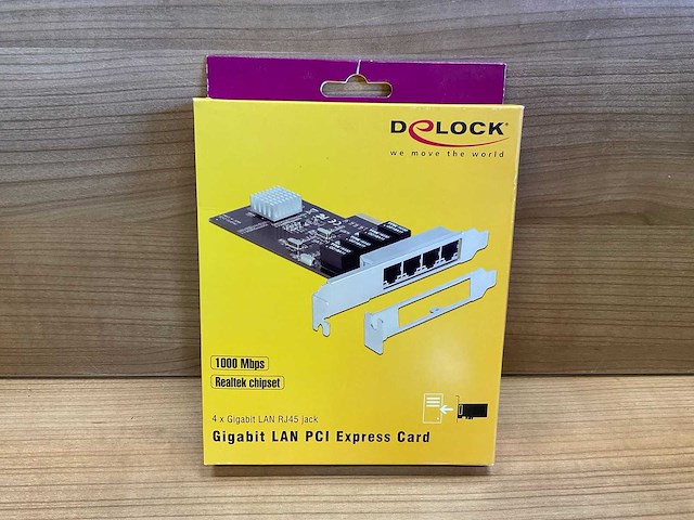 Delock gigabit lan pci express card - afbeelding 1 van  4