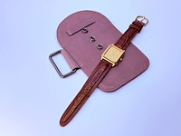 Deloitte & touche goudkleurig tank horloge - afbeelding 2 van  7