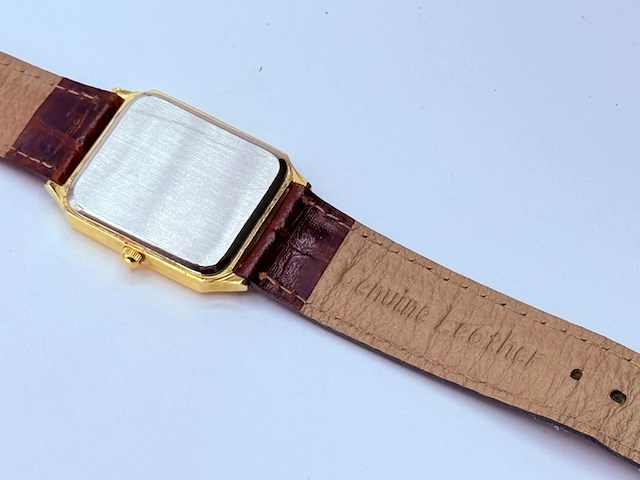 Deloitte & touche goudkleurig tank horloge - afbeelding 6 van  7