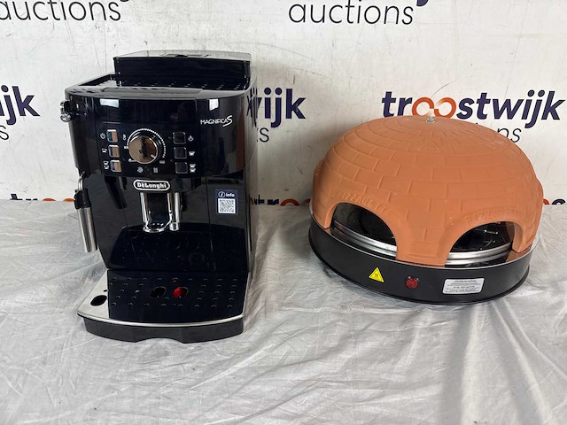 De'longhi magnifica s ecam 21.117.b - volautomatische espressomachine | emerio pizzarette origineel - 6 persoons pizza oven - - afbeelding 1 van  3