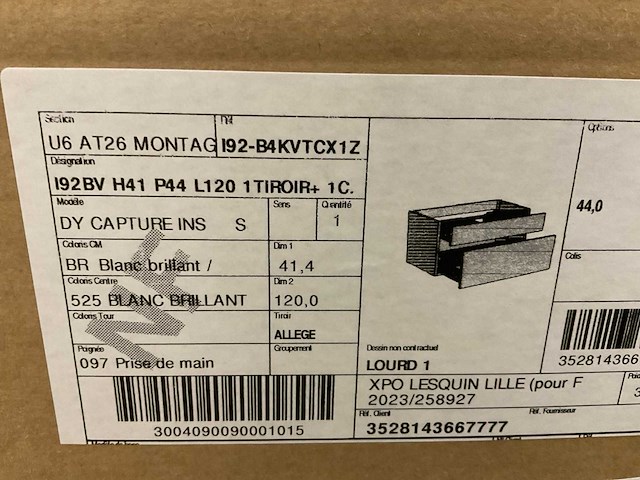 Delpha c40 120cm wastafelonderkast - afbeelding 3 van  3