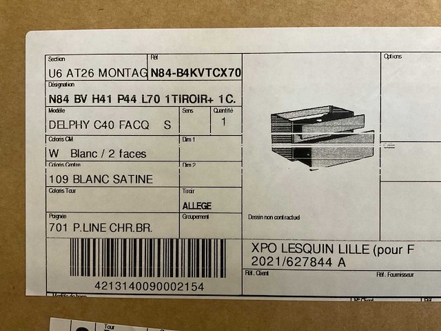 Delpha c40 70cm wastafelonderkast - afbeelding 4 van  4