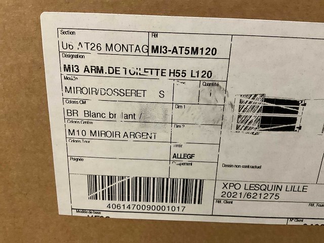 Delpha d-motion 120cm 2-deurs spiegelkast - afbeelding 4 van  4