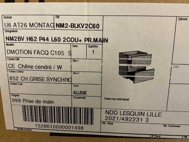 Delpha d-motion 60cm wastafelonderkast - afbeelding 5 van  5