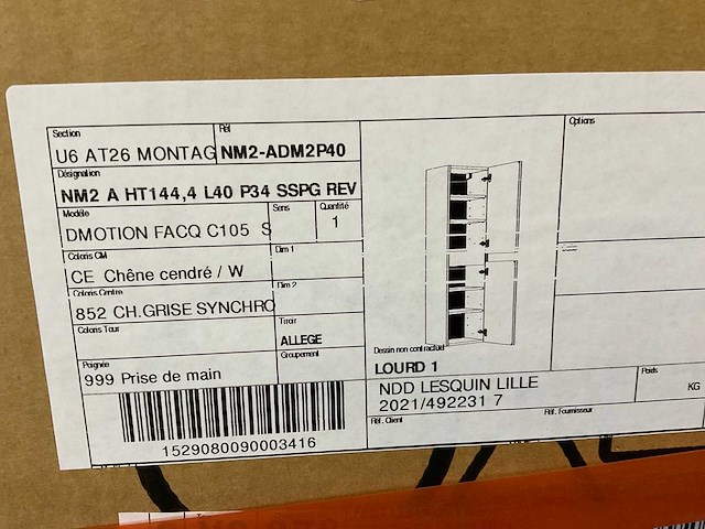 Delpha d-motion rechts 2-deurs kolomkast - afbeelding 5 van  5