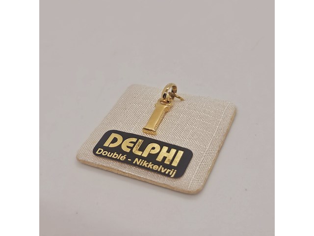 Delphi juwelier 18kt doublé gouden pendant - afbeelding 3 van  3