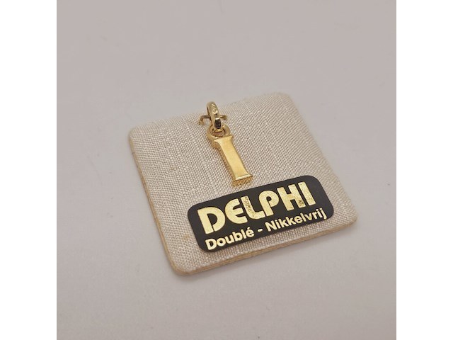 Delphi juwelier 18kt doublé gouden pendant - afbeelding 1 van  3