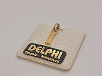 Delphi juwelier 18kt doublé gouden pendant - afbeelding 2 van  3