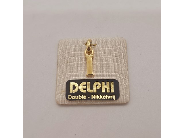 Delphi juwelier 18kt doublé gouden pendant - afbeelding 3 van  3