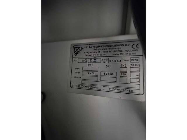 Delta - mcl- 80e - vriescel - reeds gedemonteerd - afbeelding 2 van  17