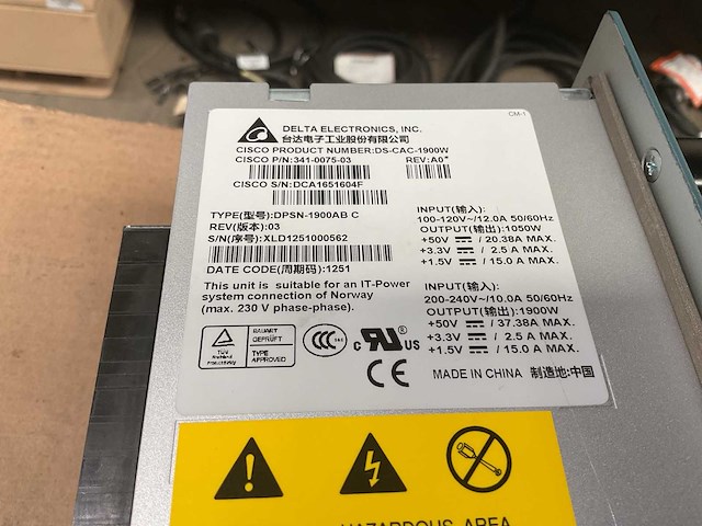 Delta electronics ds-cac-1900w power supply - afbeelding 3 van  7