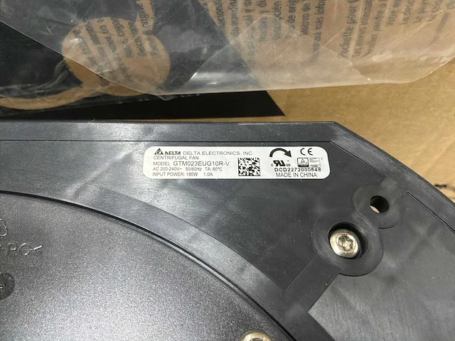 Delta electronics gtm023eug10r-v centrifugaalventilator (8x) - afbeelding 3 van  4