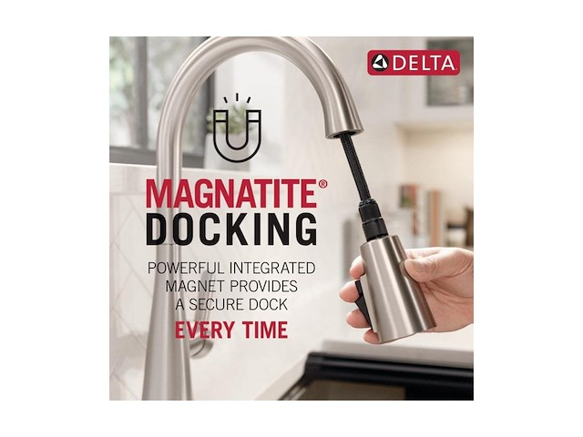 Delta faucet trinsic gold keukenkraan - afbeelding 2 van  4
