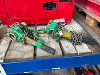 Delta green 1,5 ton kettingtakel (2x) - afbeelding 1 van  4