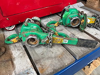 Delta green 1,5 ton kettingtakel (2x) - afbeelding 2 van  4