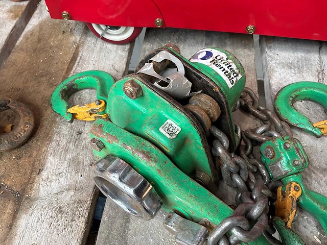 Delta green 1,5 ton kettingtakel (2x) - afbeelding 3 van  4