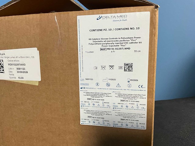 Delta picc - pur cathether set - 4fr, single lumen (40x) - afbeelding 7 van  8