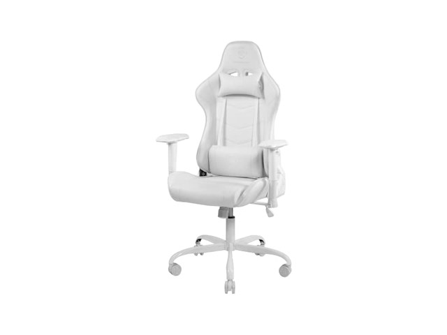 Deltaco gaming white line wch80 gamingstoel pu-leer wit - afbeelding 1 van  5