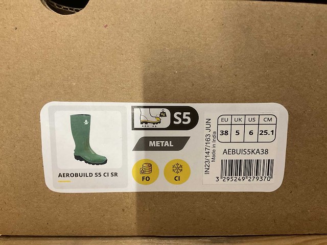 Deltaplus aerobuild s5 ci sr paar werklaarzen (maat 38) - afbeelding 3 van  3