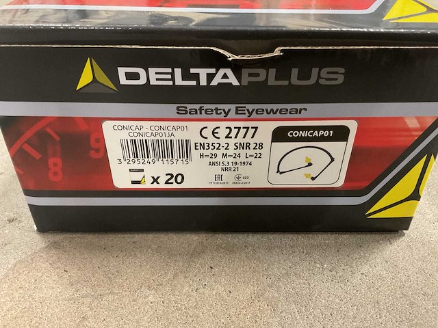 Deltaplus conicap01 doos á 20 stuks gehoorbeschermingsbeugels (2x) - afbeelding 3 van  3