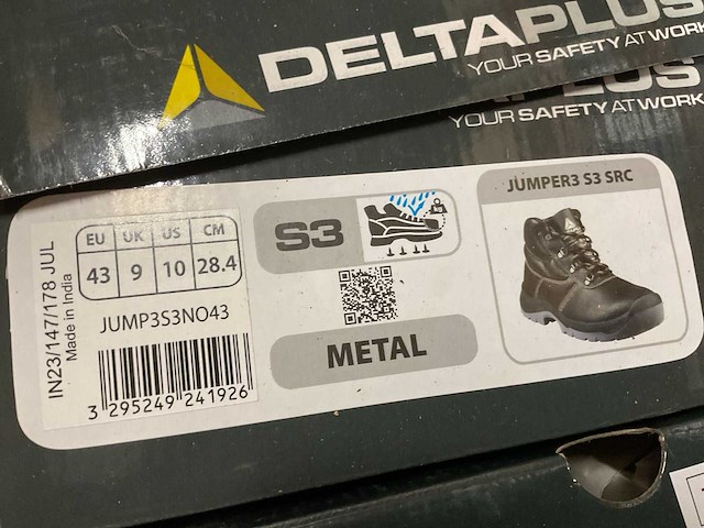 Deltaplus jumper3 s3 src paar werkschoenen (maat 43) - afbeelding 2 van  2