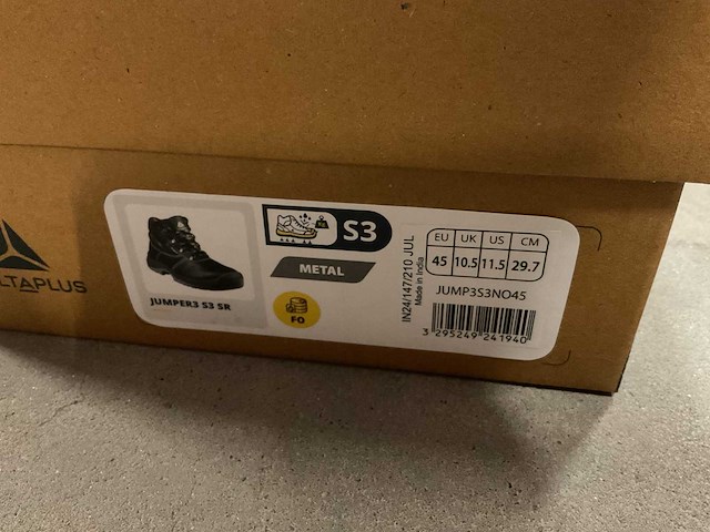 Deltaplus jumpers s3 sr paar werkschoenen (maat 45) - afbeelding 3 van  3